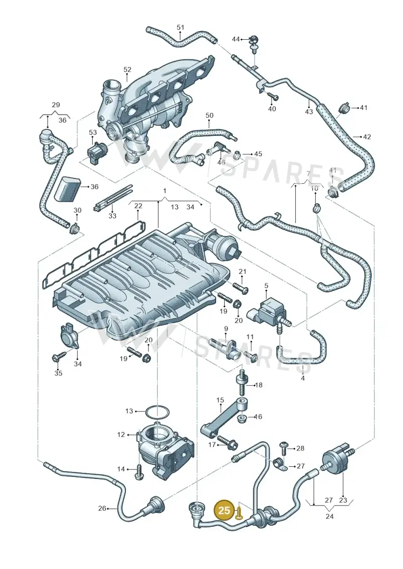 WHT001481 — SEAT Exeo ST Reference (2008-2011) diagram 636133230, position 25