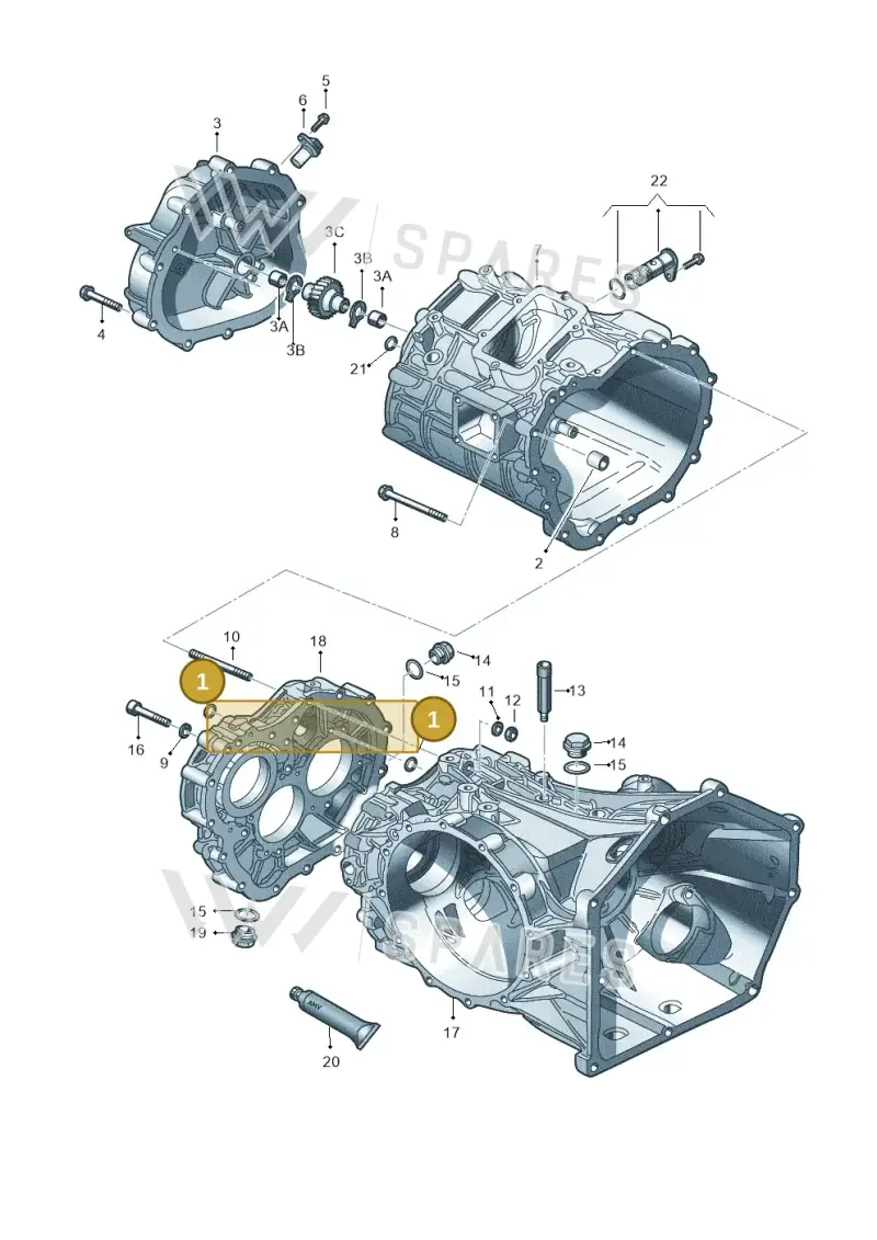 WHT001492 — Audi R8 qu. 5.2 (2012-2015) diagram 618301750, position 1