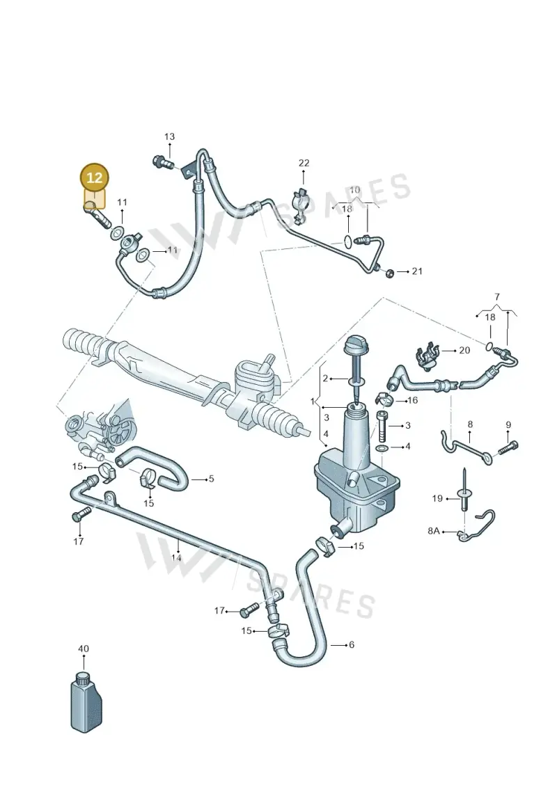 WHT001799 — Volkswagen Sharan (2008-2010) diagram 245422500, position 12