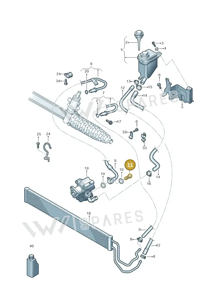 WHT001799 — Volkswagen Touareg                08> (2007-) diagram 274422500, position 11