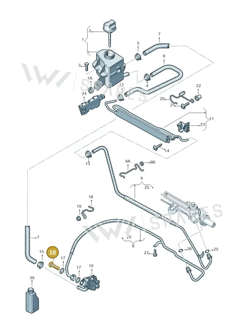 WHT001799 — Volkswagen Transp. caravelle (2008-2009) diagram 410422600, position 16