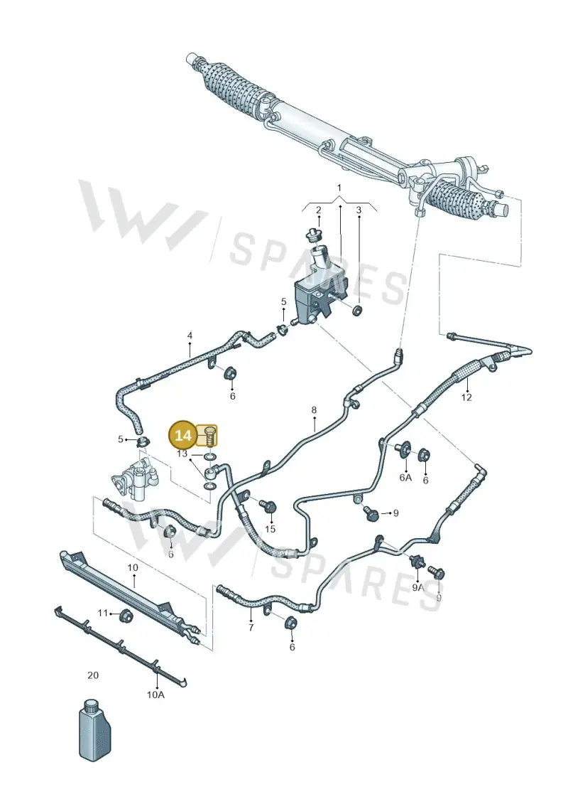 WHT001799 — Volkswagen Phaeton 4motion (2010-2016) diagram 710422500, position 14