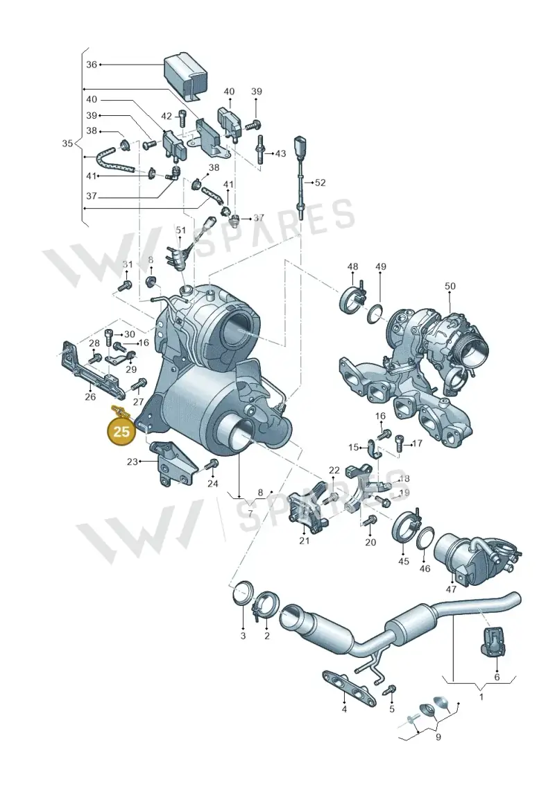 WHT001863 — Volkswagen Tiguan 2.0 4Motion (2017-2024) diagram 884253520, position 25