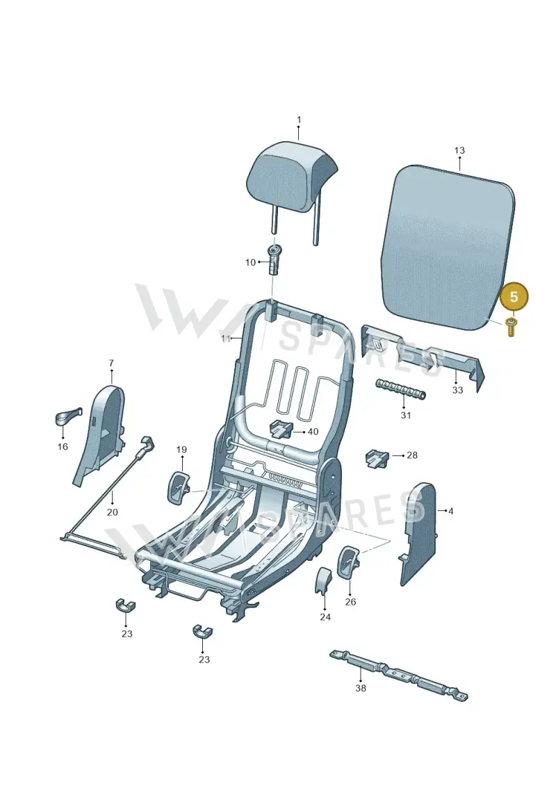 WHT001867 — Skoda Karoq (2017-2023) diagram 834000090, position 5