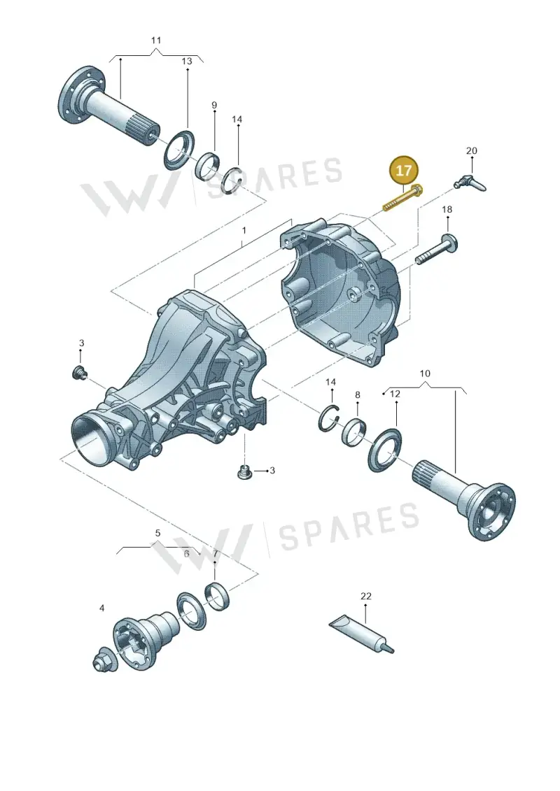 WHT001899 — Audi Q5 qu. 2.0 TDI (2012-2017) diagram 454525210, position 17