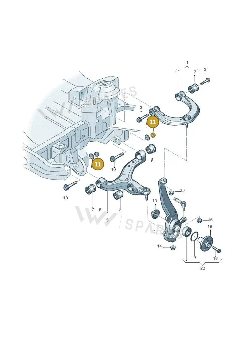WHT001938 — Volkswagen Amarok twin cab (2022-) diagram 683407000, position 11