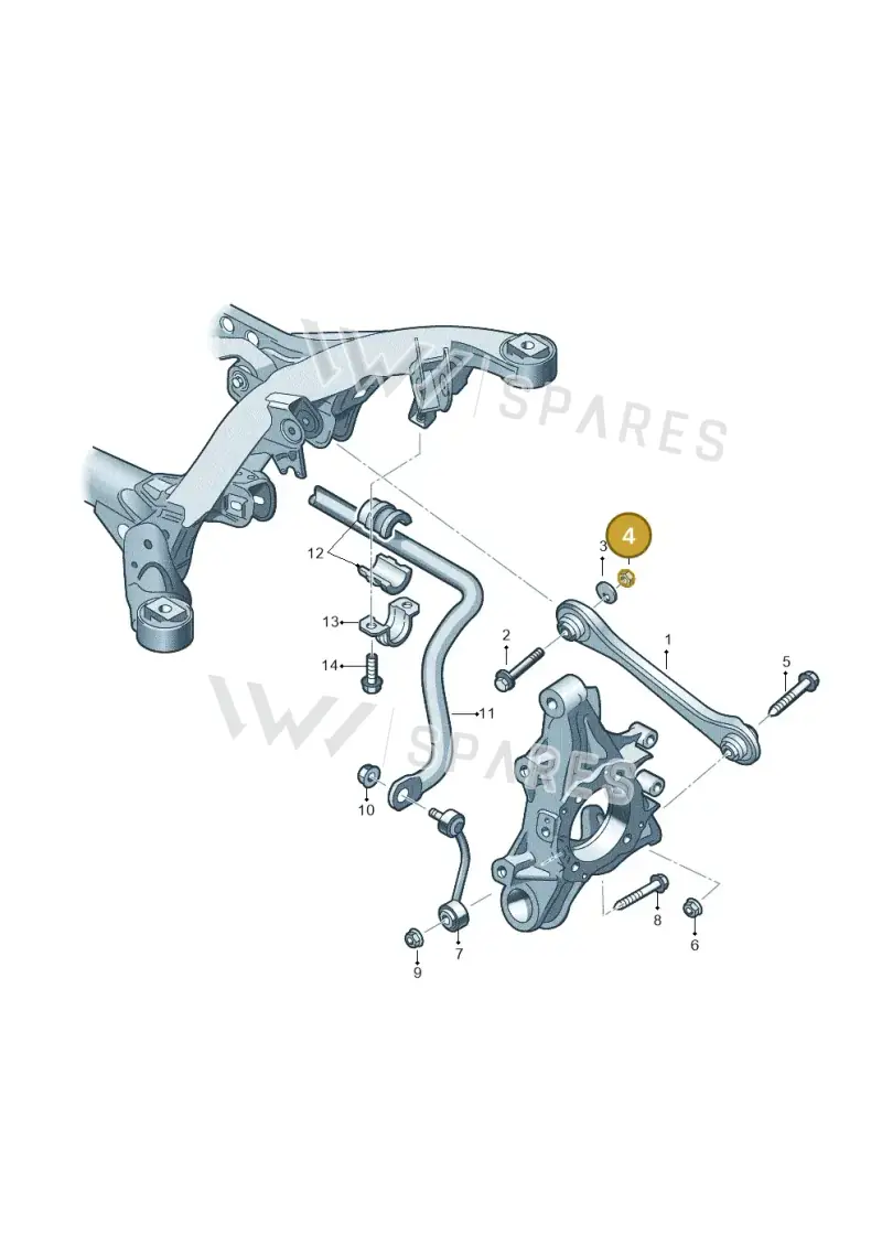 WHT001938 — Volkswagen Touareg BlueMotion (2014-2018) diagram 693501200, position 4