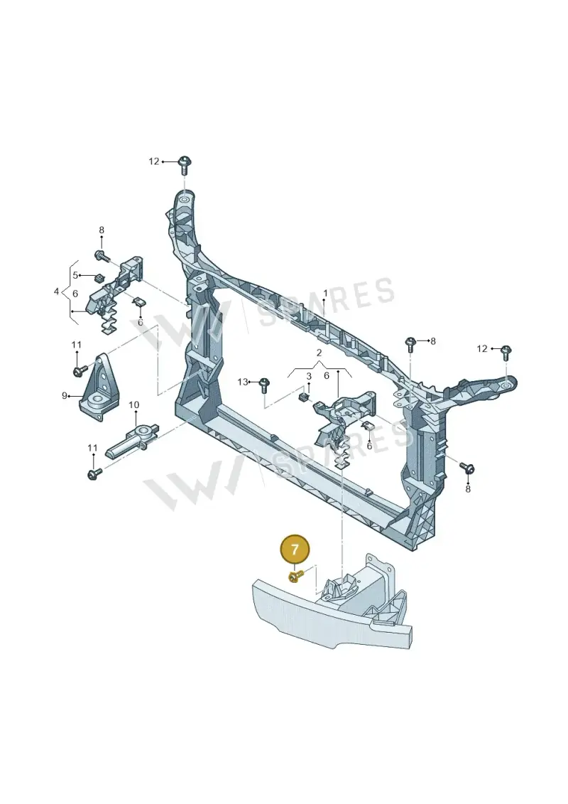 WHT001940A — Audi A6 (2018-2025) diagram 435805000, position 7