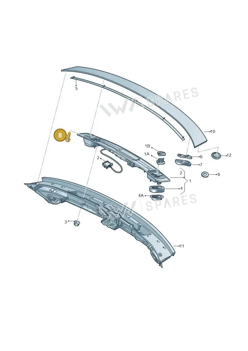 WHT001940A — Audi A7 Sportback (2010-2015) diagram 711827500, position 8