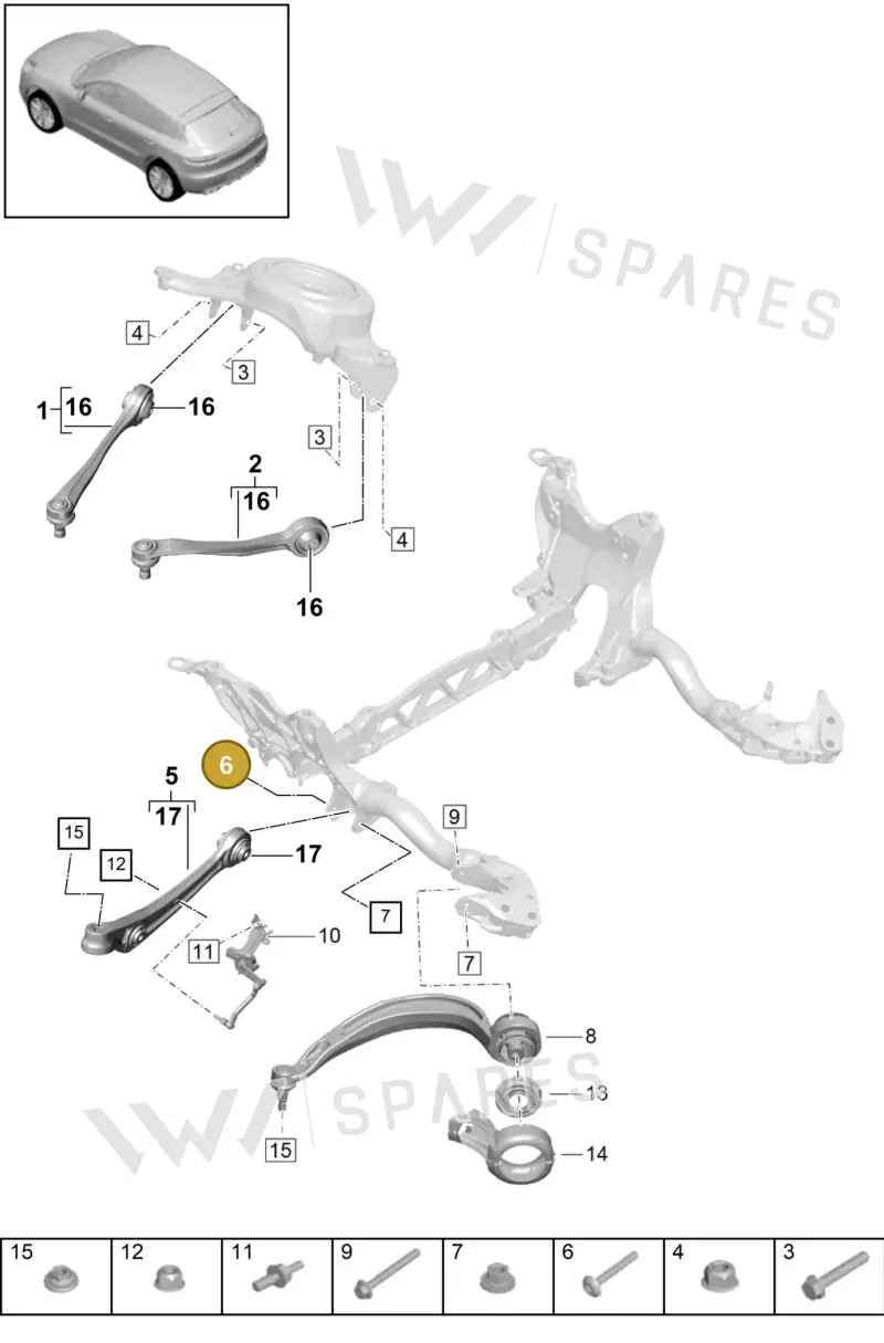 WHT001949 — Porsche Macan (2018-2022) diagram p52401010, position 6