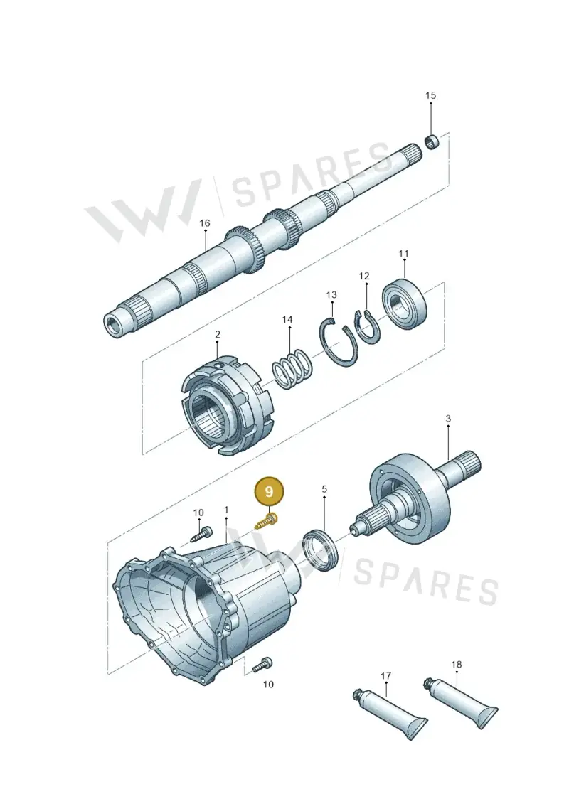 WHT001958B — Volkswagen Phideon (2016-2023) diagram 251409700, position 9
