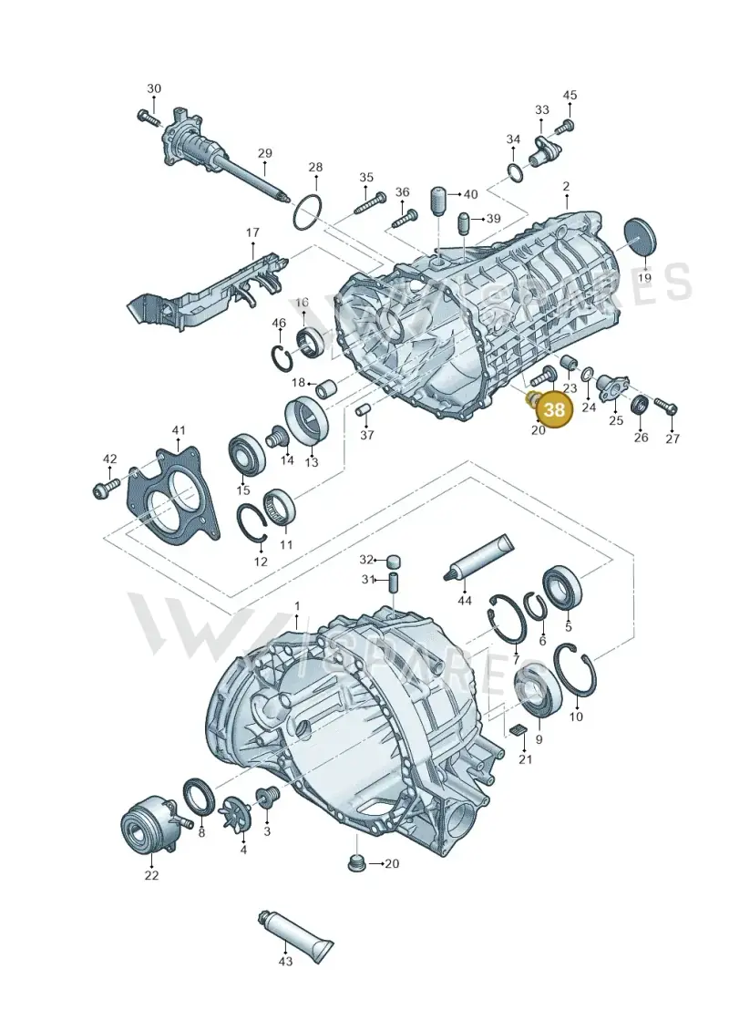WHT001959A — Audi A4 (2015-2025) diagram 798301310, position 38