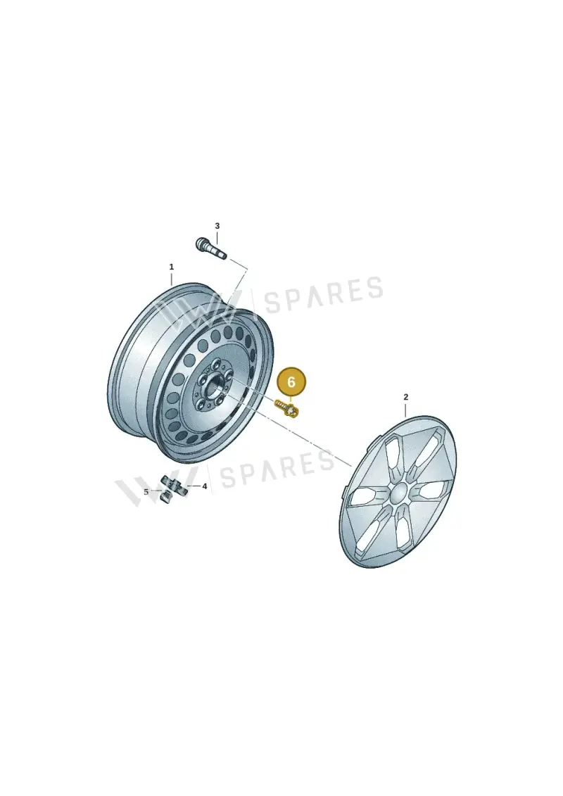 WHT001964A — Volkswagen Multivan (2021-) diagram 7t0601010, position 6