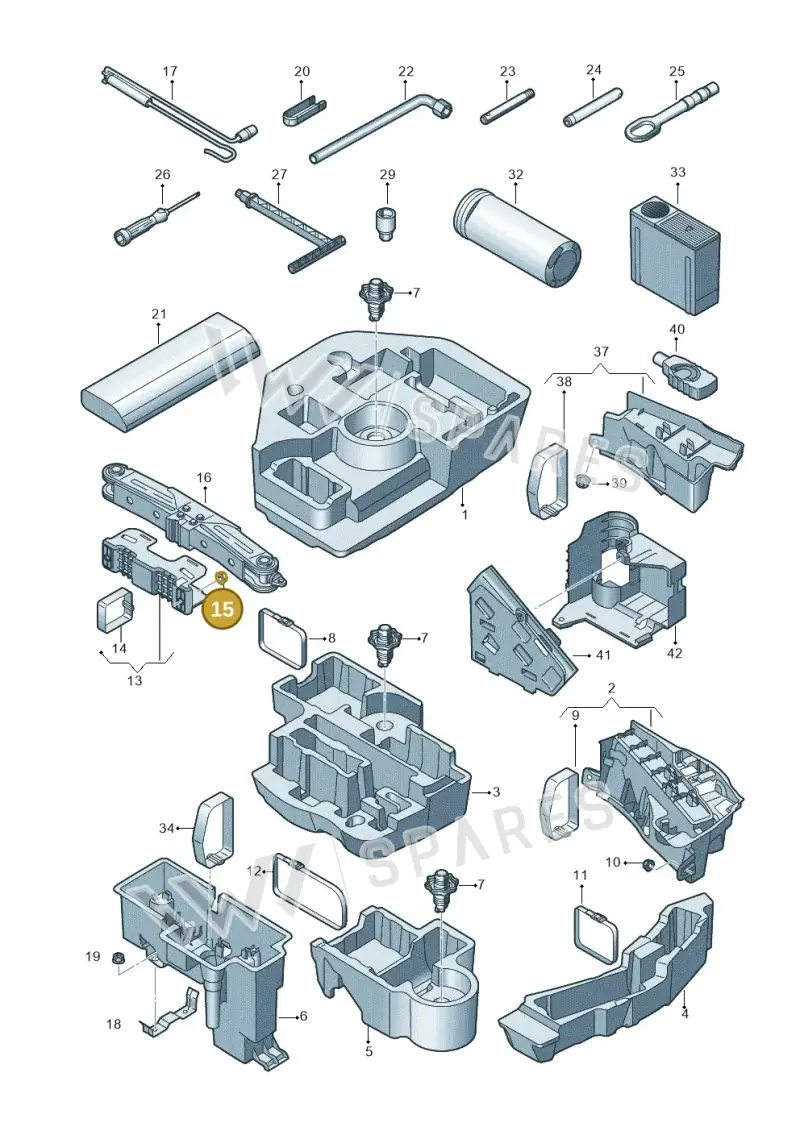 WHT002000 — Audi A6 (2018-2025) diagram 430011100, position 15
