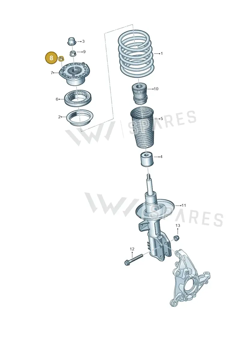 WHT002005 — Volkswagen E-Crafter 35 (2018-2024) diagram 806411000, position 8