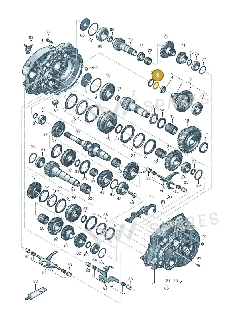 WHT002006AP — Volkswagen Transport. multivan (2019-2024) diagram 806800300, position 3