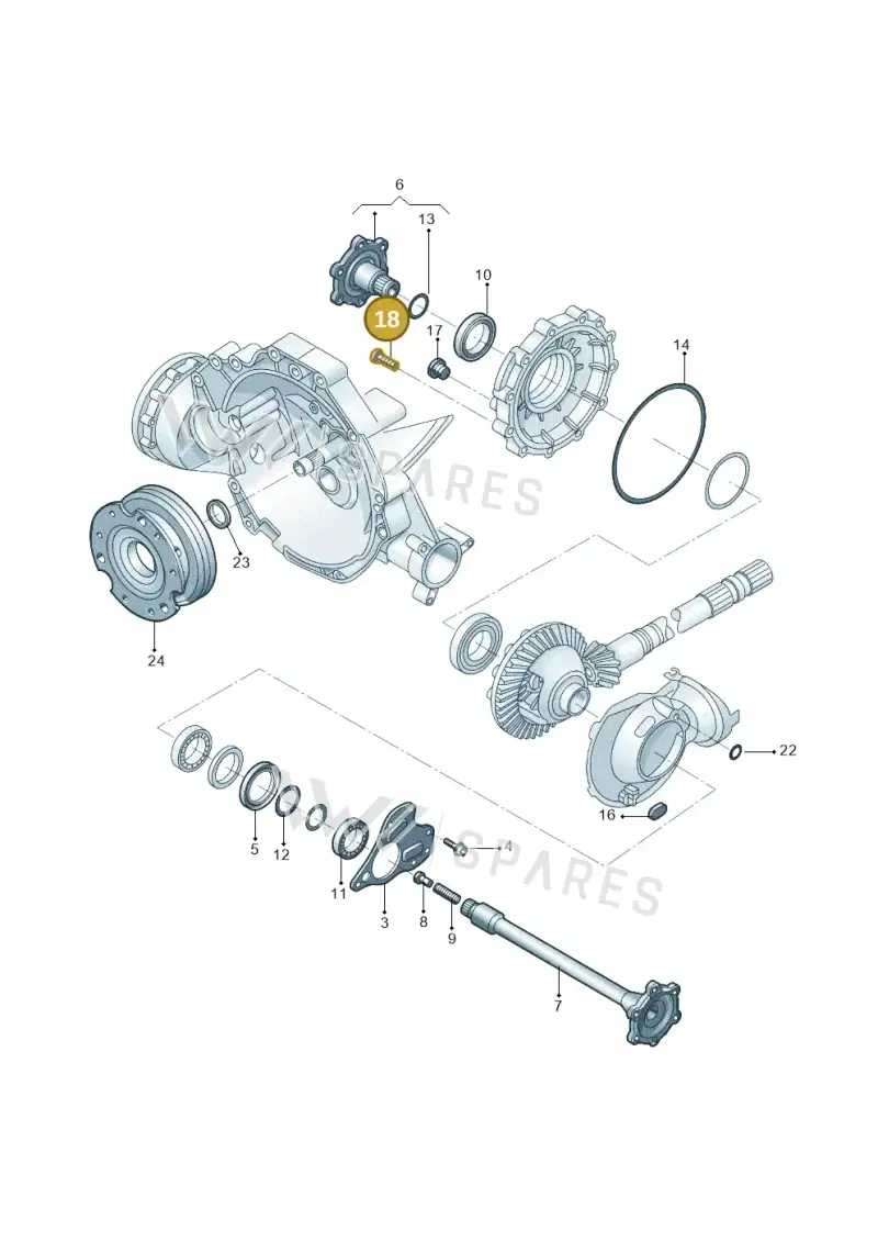 WHT002079A — Audi A6 1.8 (2015-2019) diagram 887409020, position 18