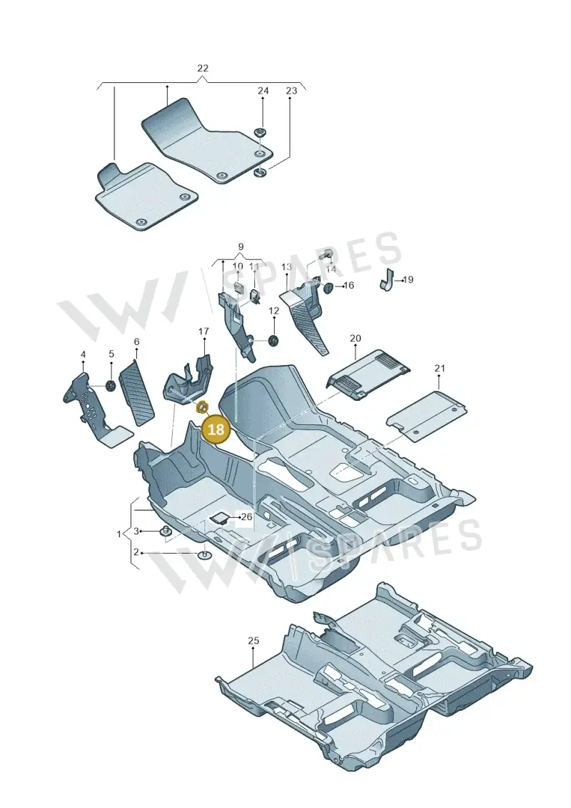 WHT002098 — Audi TT RS (2016-2023) diagram 850863000, position 18