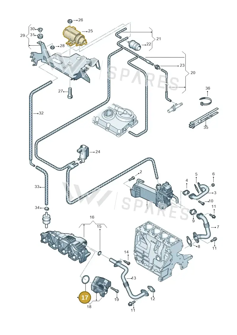 WHT002223 — Volkswagen Transp. caravelle (2009-2011) diagram 680131500, position 17