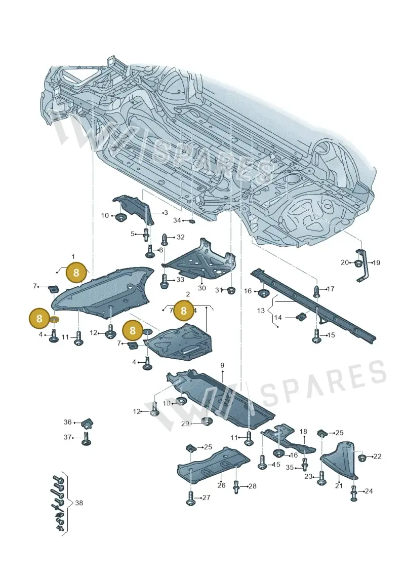 WHT002227 — Audi Q7 (2015-2025) diagram 859825000, position 8