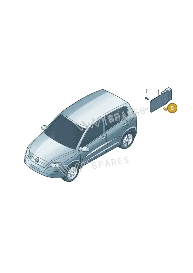 WHT002422 — Volkswagen Tiguan (2011-2018) diagram 634907350, position 5
