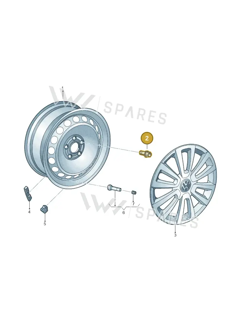 WHT002437 — Volkswagen Beetle (2016-2019) diagram 715601100, position 2