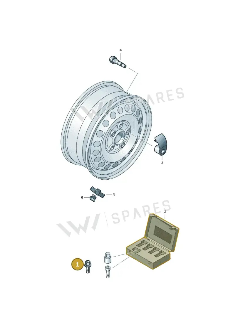 WHT002438 — Volkswagen ID.7 Limousine Pro (2023-) diagram 62a601050, position 1