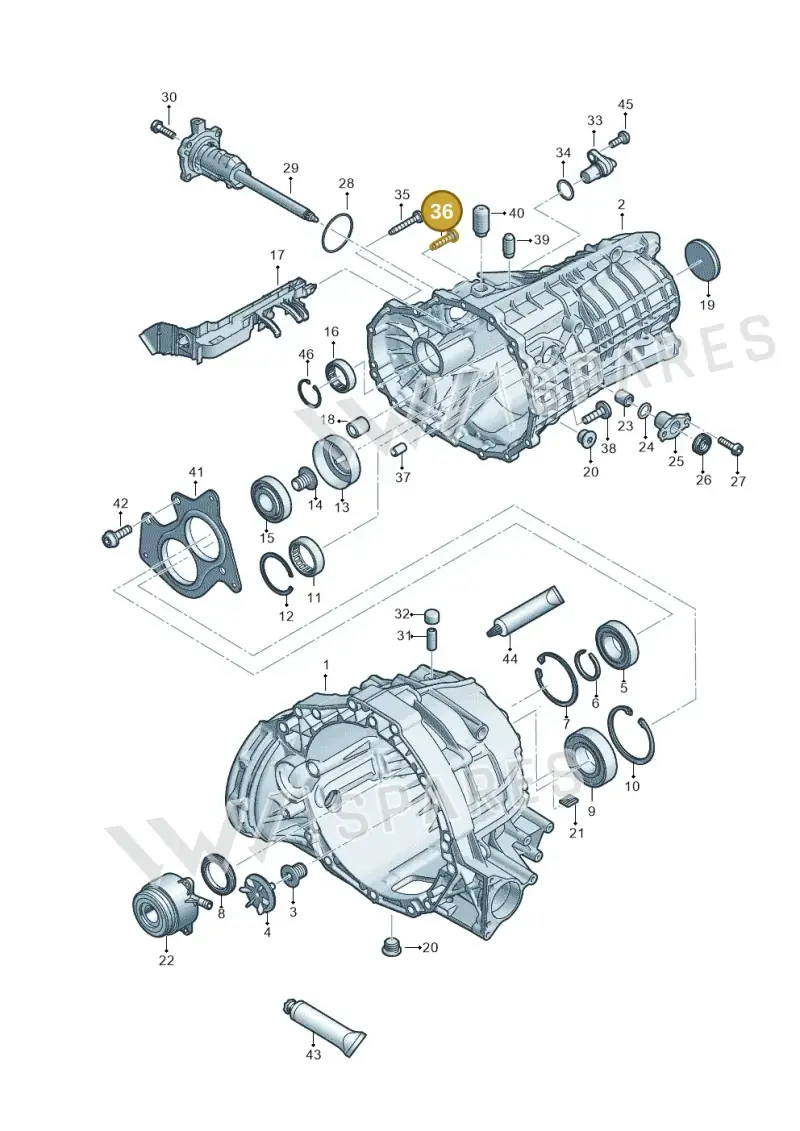 WHT002459 — Audi A4 (2015-2025) diagram 798301310, position 36