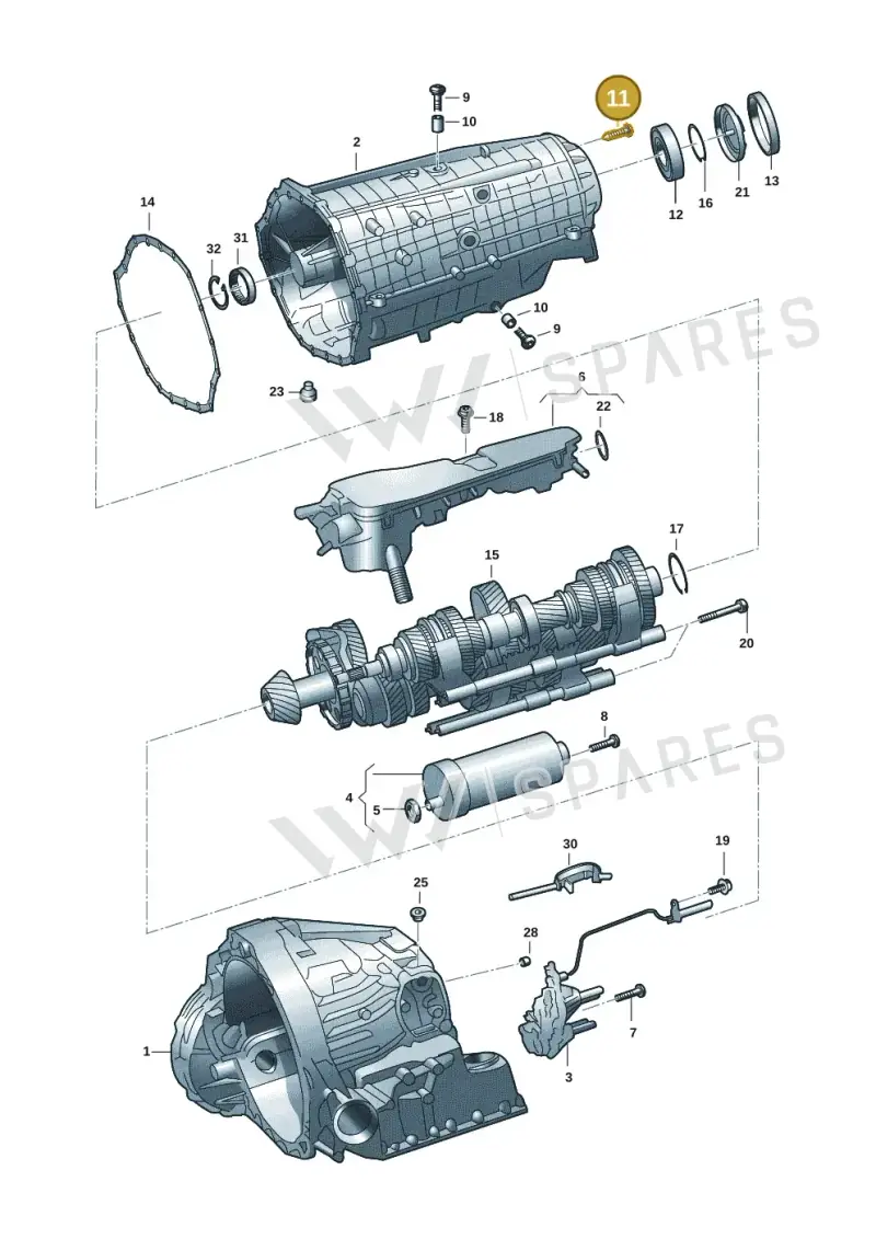 WHT002459 — Audi A5 Limousine (2024-2025) diagram 798325811, position 11