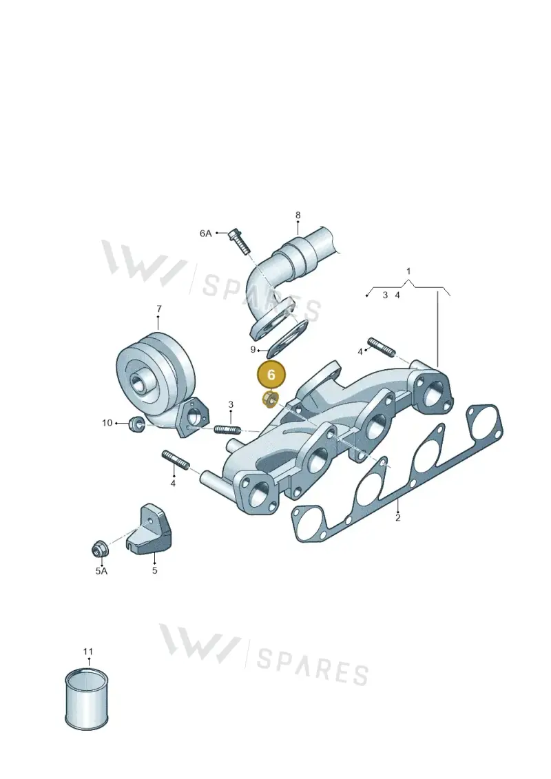 WHT002513 — Audi A4 Av. Allroad (2008-2016) diagram 751253150, position 6