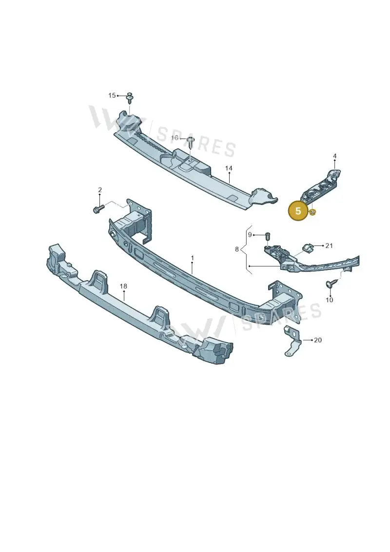 WHT002615 — Audi A1 Sportback (2018-2025) diagram 592807000, position 5