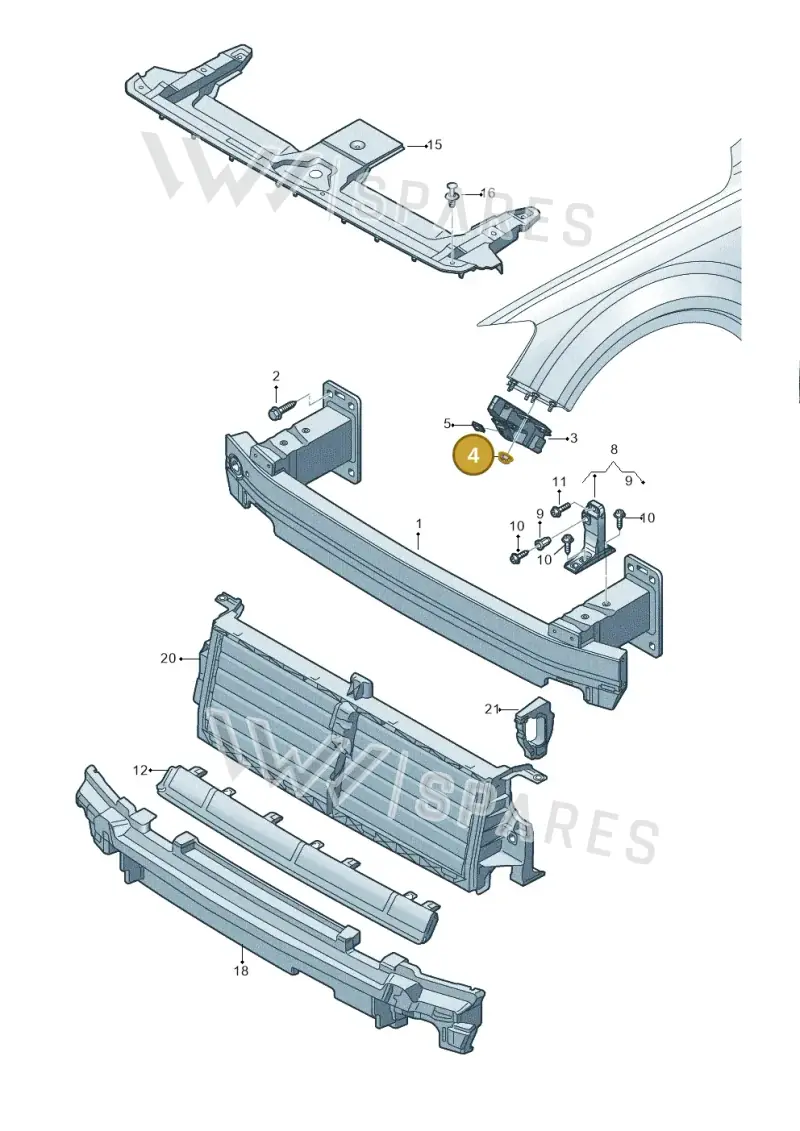WHT002615 — Audi Q7 (2015-2025) diagram 859807000, position 4