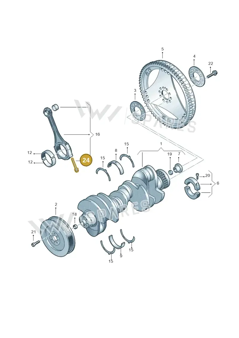 WHT002662 — Audi A6 2.7 TDI (2008-2011) diagram 448105400, position 24