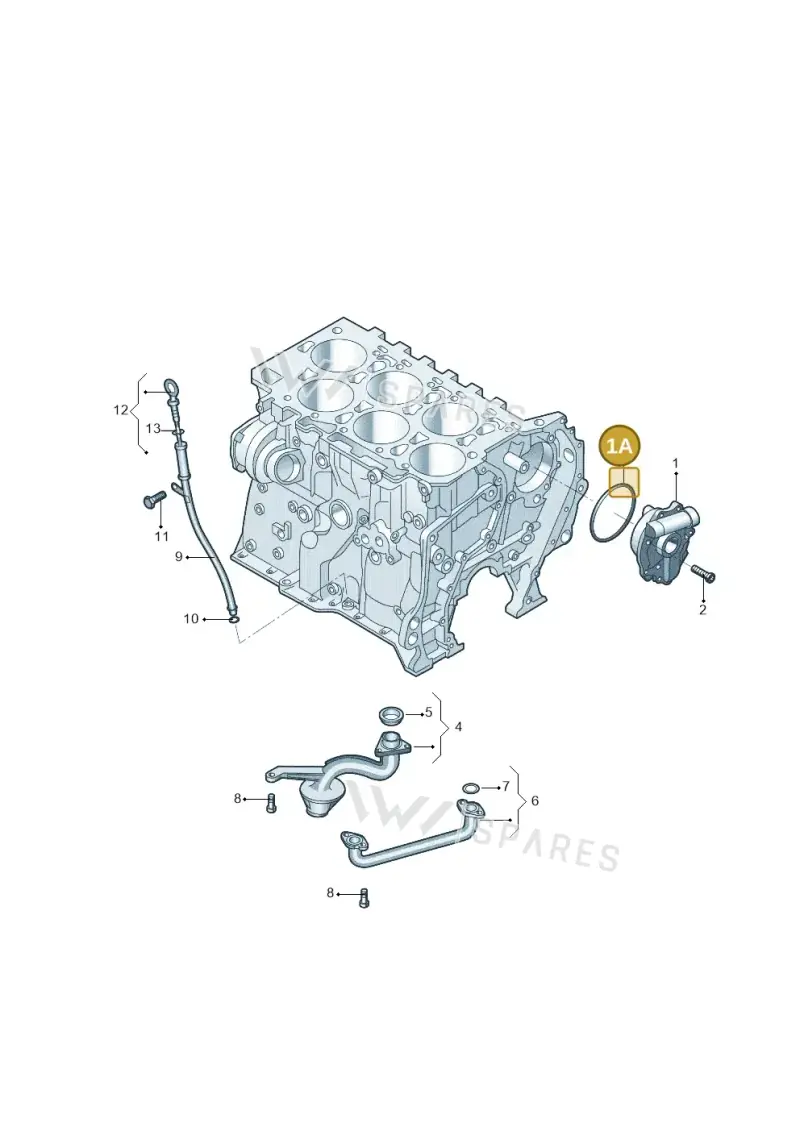 WHT002780 — Volkswagen New Passat (2011-2019) diagram 714115200, position 1A