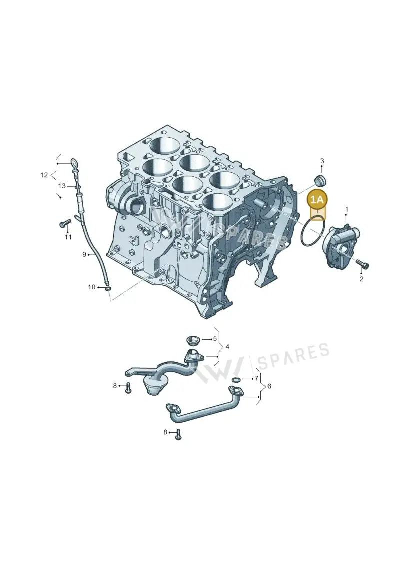 WHT002780 — Volkswagen Touareg BlueMotion (2014-2018) diagram 460115400, position 1A