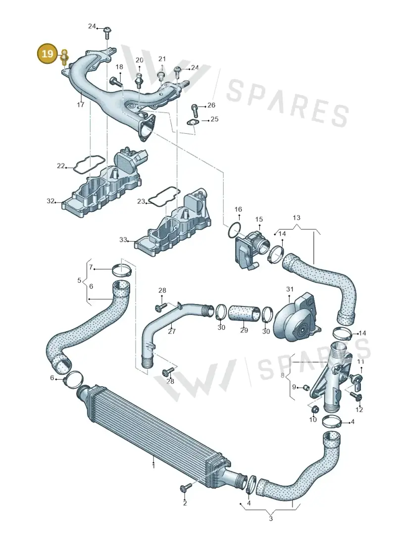 WHT002783 — Audi A4 Av. Allroad (2008-2016) diagram 620145950, position 19