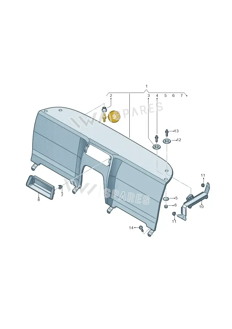 WHT002783 — Audi R8 Spyder (2015-2024) diagram 872863100, position 9