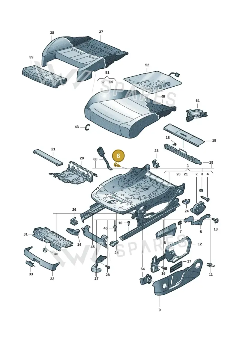 WHT002796B — Volkswagen Passat estate (2023-) diagram 3j0881000, position 6