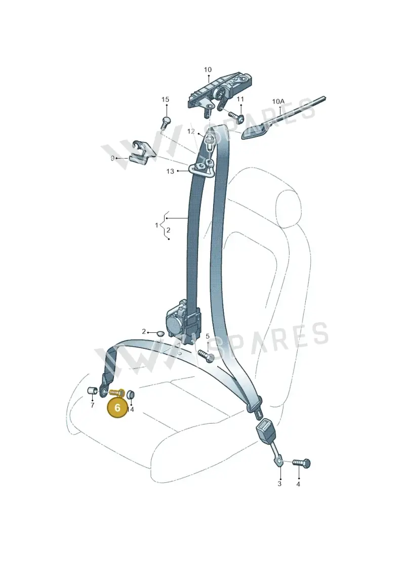 WHT003168 — Audi RS5 Cabrio (2012-2015) diagram 670857600, position 6
