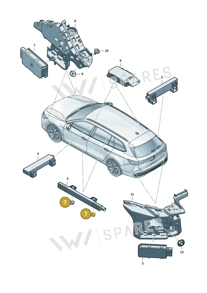 WHT003207 — Volkswagen Passat estate (2023-) diagram 3j0909400, position 7