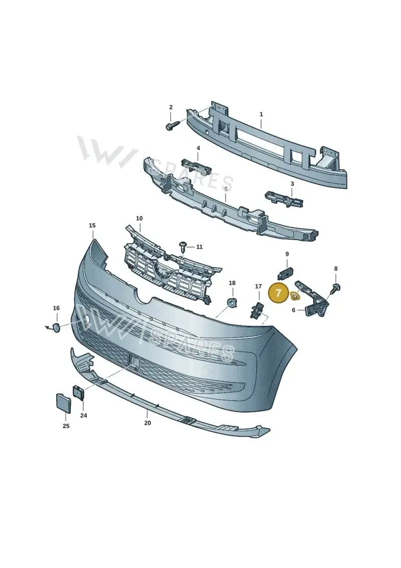 WHT003207 — Volkswagen Multivan (2021-) diagram 7t0807000, position 7