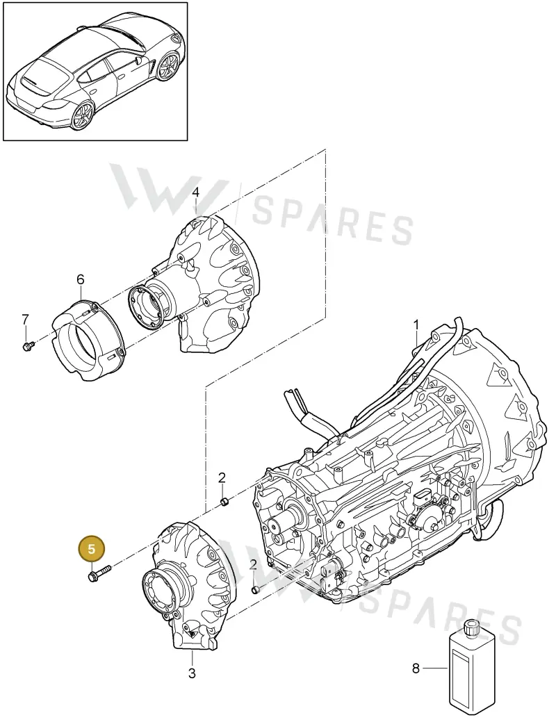 WHT003211 — Porsche Panamera (2009-2016) diagram p35320005, position 5