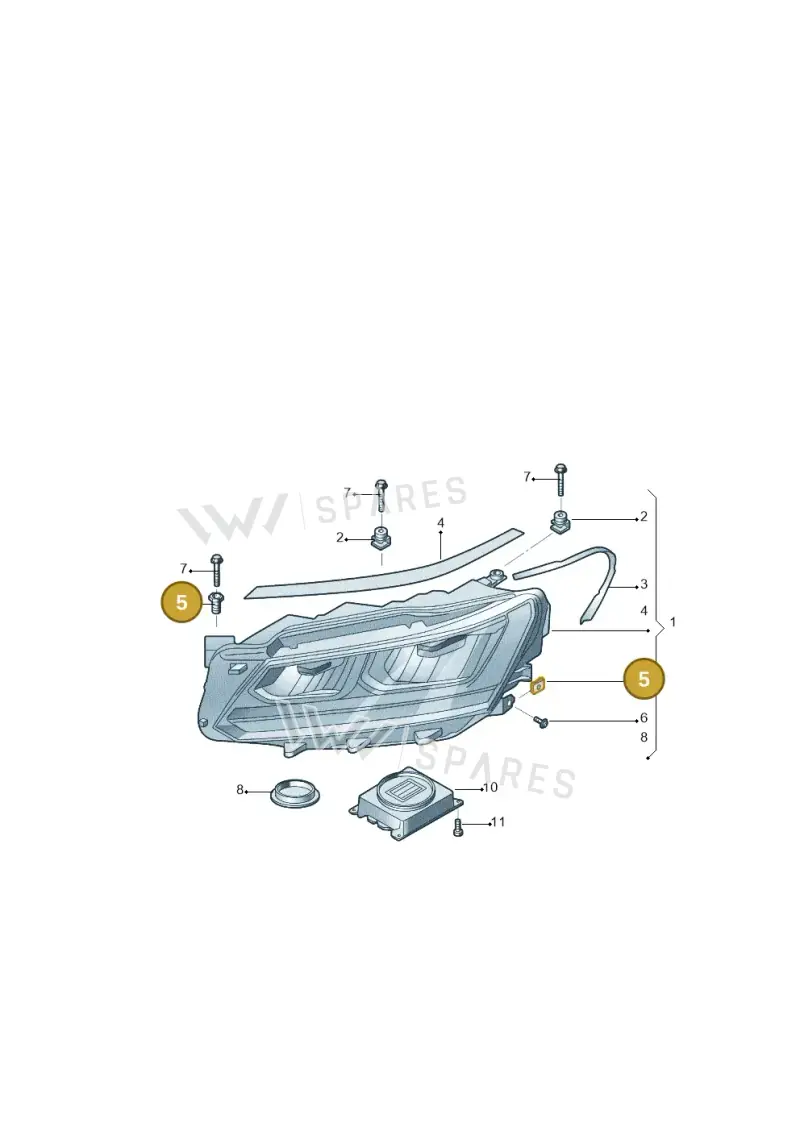WHT003214A — Volkswagen Teramont X (2021-2023) diagram 519941000, position 5