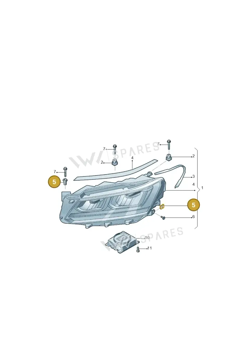 WHT003214A — Volkswagen Teramont X (2021-2023) diagram 519941010, position 5