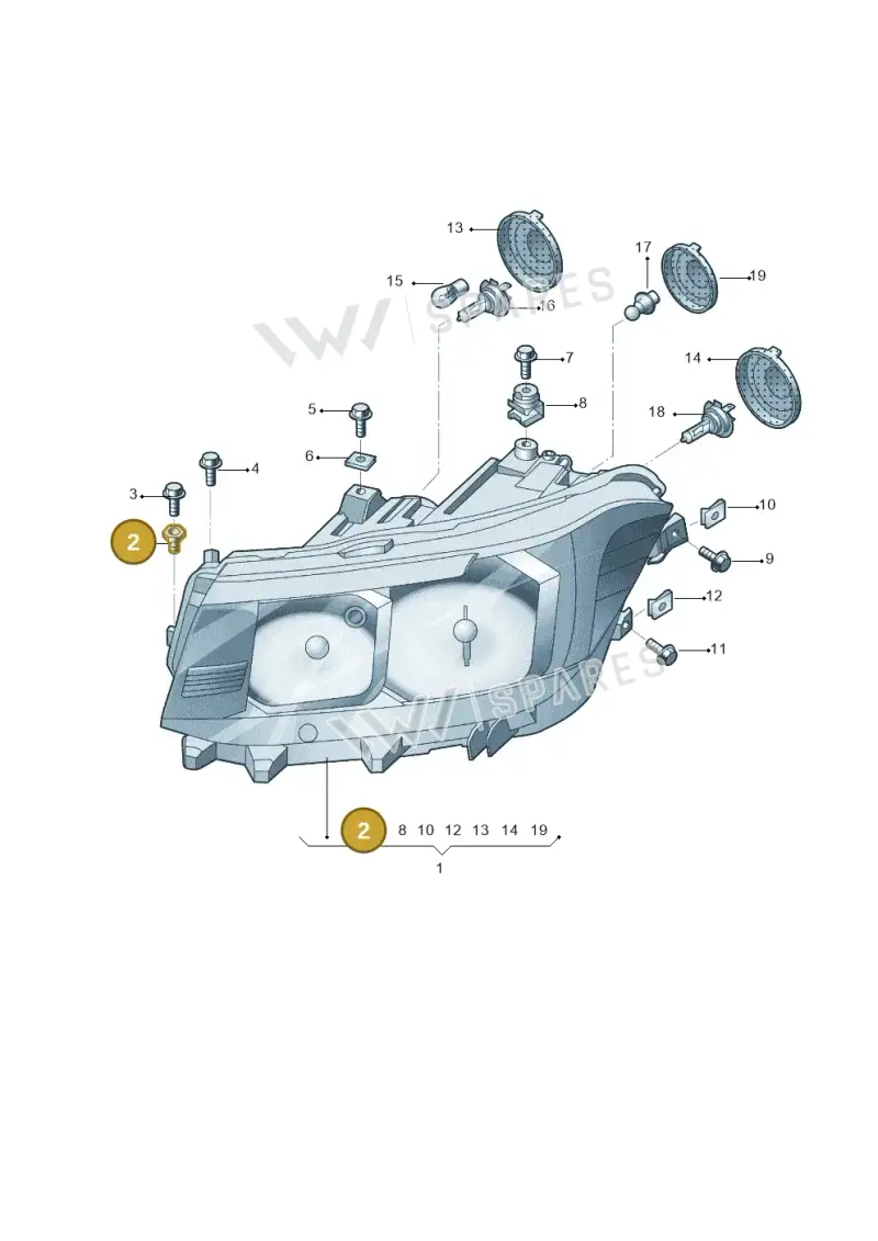 WHT003214A — Volkswagen T-Cross (2019-2024) diagram 579941000, position 2