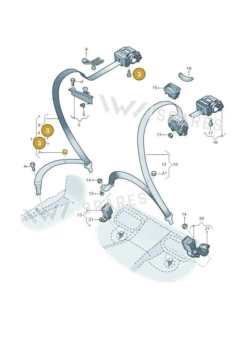 WHT003233 — Audi A6 (2018-2025) diagram 430857700, position 3