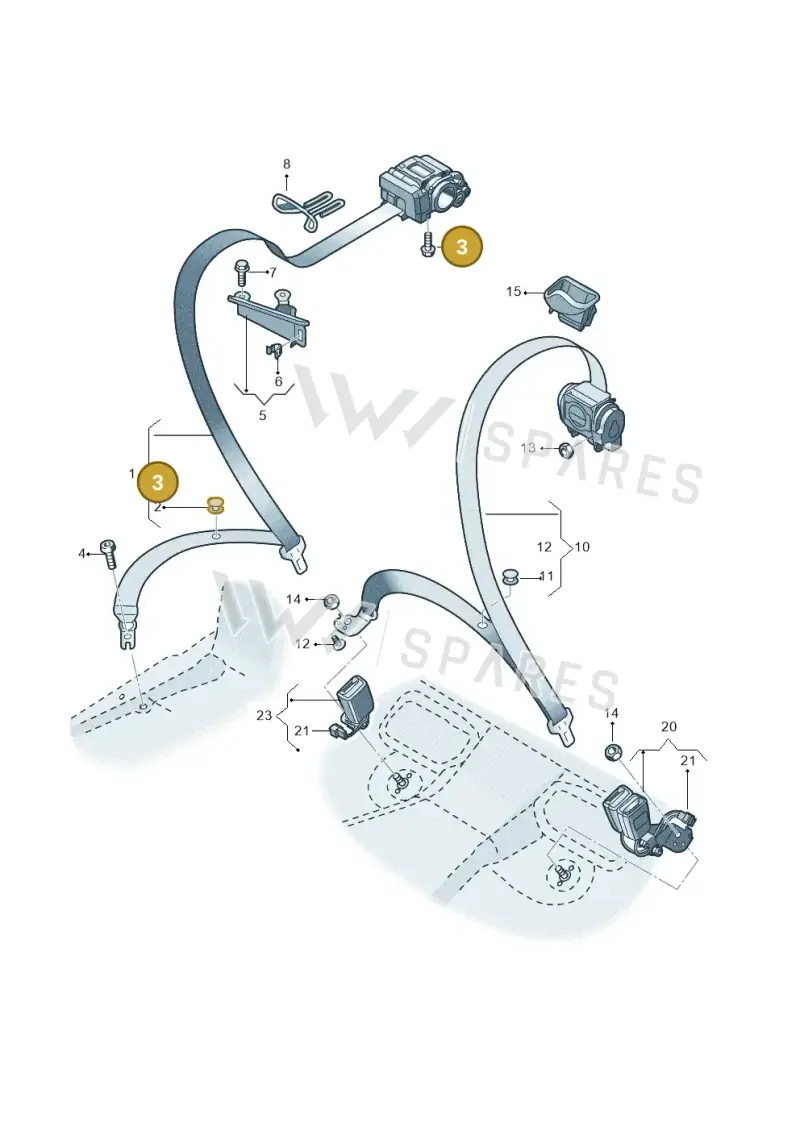 WHT003233 — Audi RS6 Avant (2019-2025) diagram 537857700, position 3