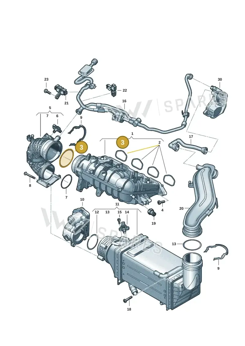 WHT003247 — Volkswagen Passat estate (2023-) diagram 57x133060, position 3