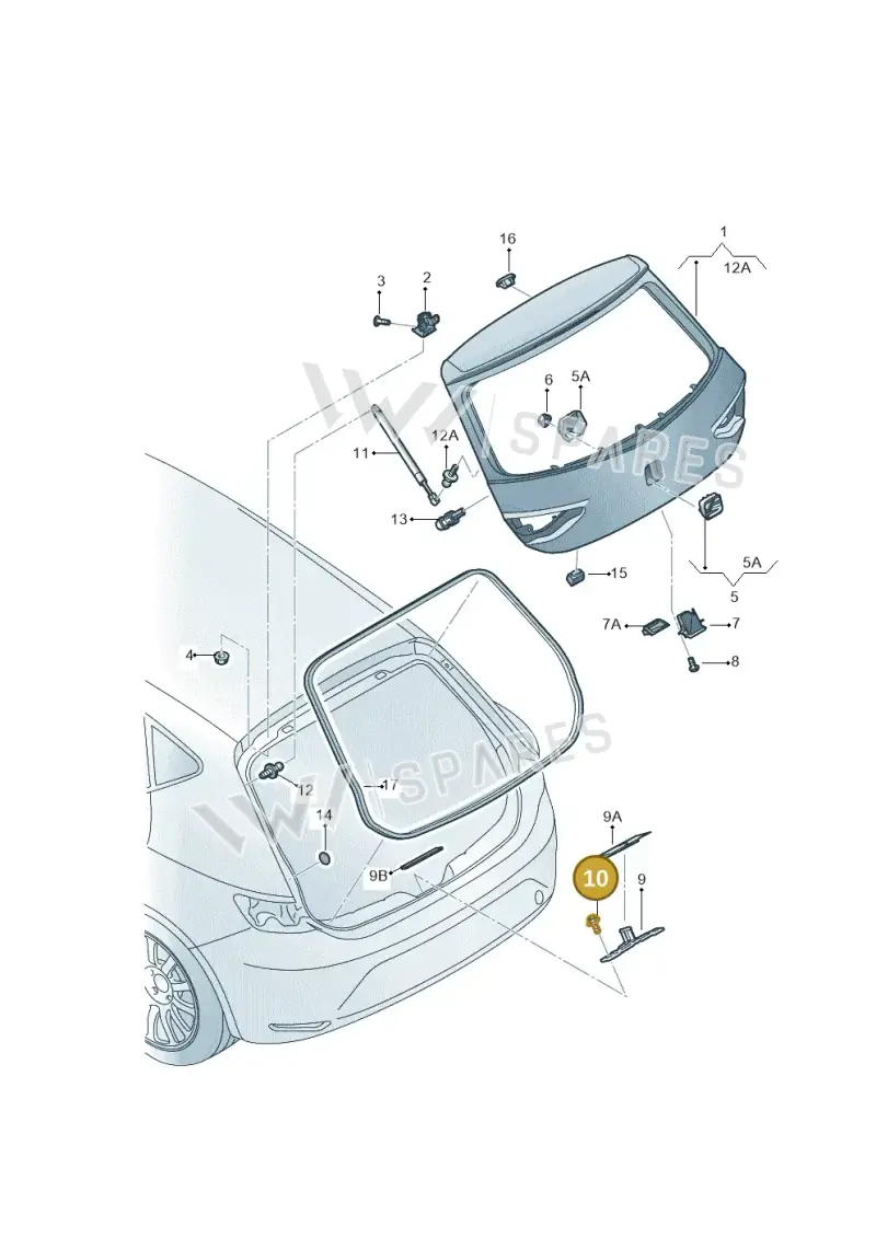 WHT003266 — SEAT Leon ST (2016-2020) diagram 754827000, position 10