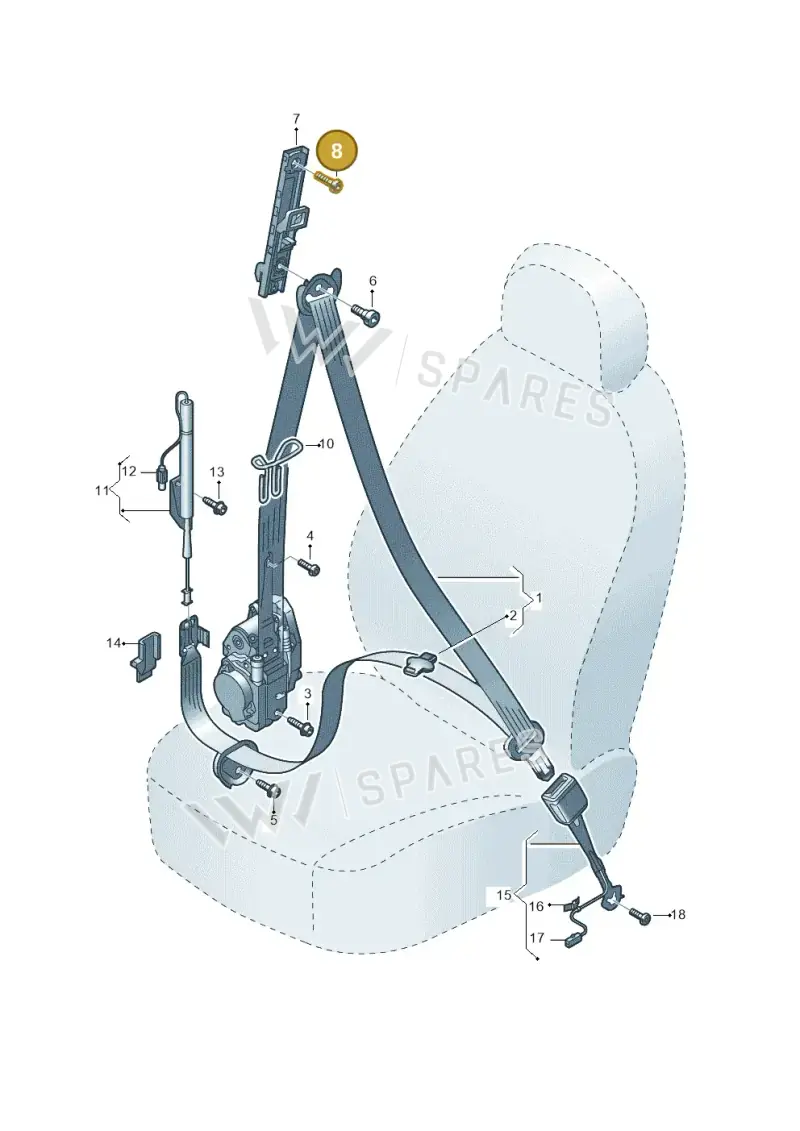 WHT003307 — Audi Q8 e-tron (2018-2025) diagram 586857600, position 8